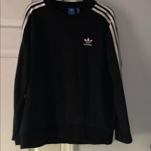 Adidas Three-Stripe crewneck sweatshirt